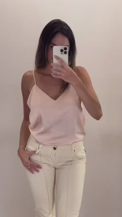 Blusa Botswana Cetim Rose Tam M