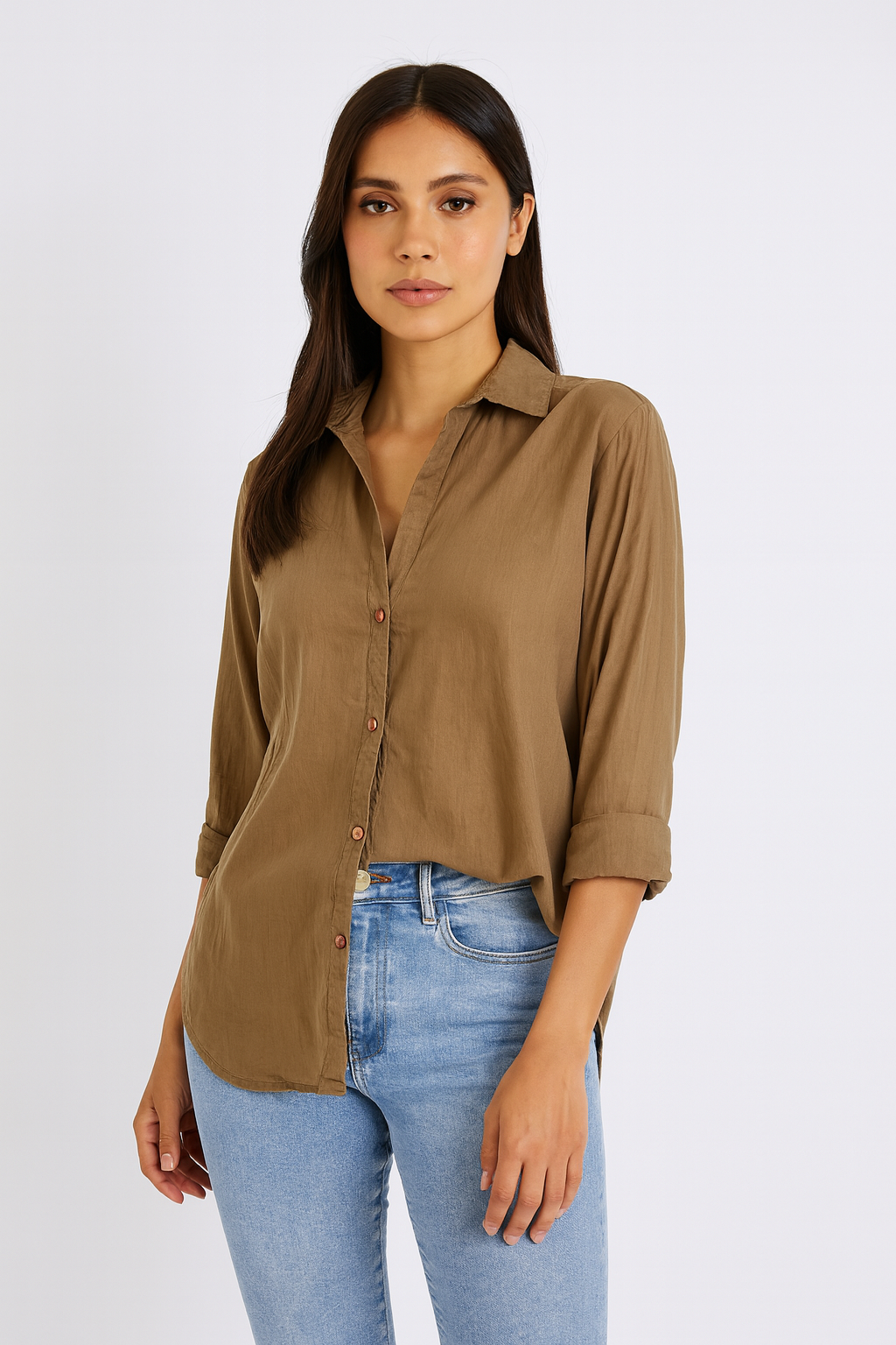 Camisa Cantão Social Verde Oliva Tamanho G