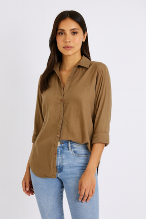 Camisa Cantão Social Verde Oliva Tamanho G