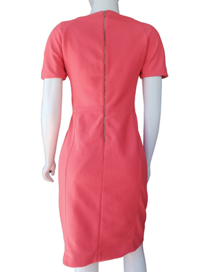 Vestido Folic Decote Assimétrico Laranja tamanho M