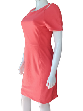 Vestido Folic Decote Assimétrico Laranja tamanho M