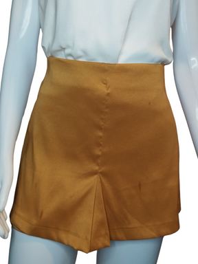 Short Saia Agatha Bengaline Bege tamanho 42