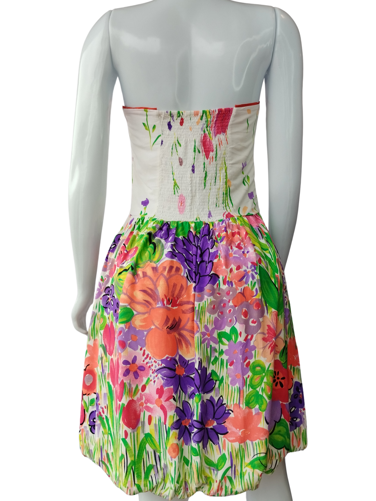 Vestido Balonê Shop 126 Tomara que caia Floral Colorido tamanho 42