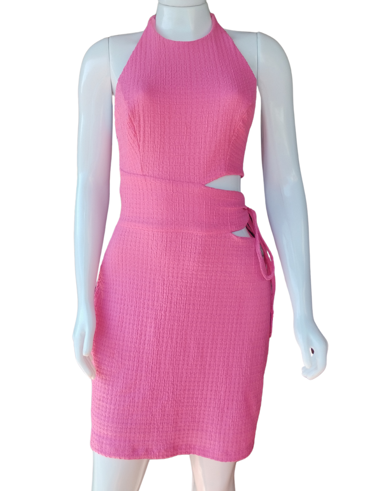 Vestido Assimétrico Colcci Rosa tamanho M