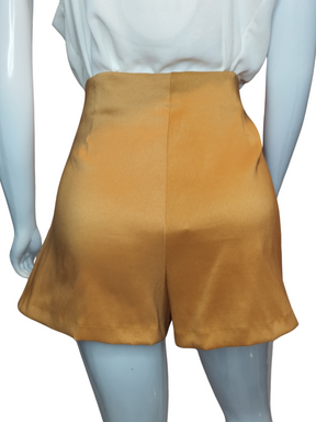 Short Saia Agatha Bengaline Bege tamanho 42