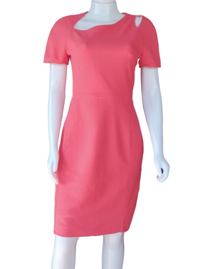 Vestido Folic Decote Assimétrico Laranja tamanho M