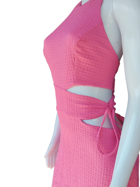 Vestido Assimétrico Colcci Rosa tamanho M