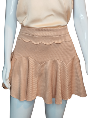 Saia Botswana Espinha de Peixe Rosê tamanho M